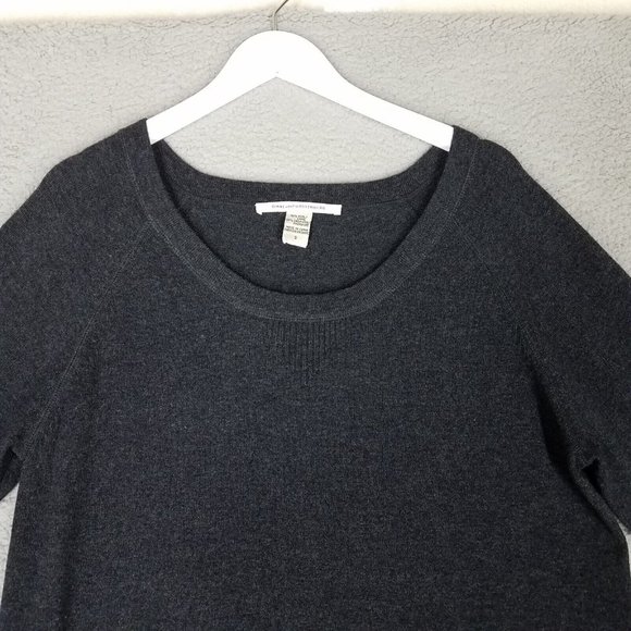 DVF Diane Von Furstenberg Women's Small Sweater Wool Cashmere Pockets 3/4 Sleeve - Picture 2 of 14
